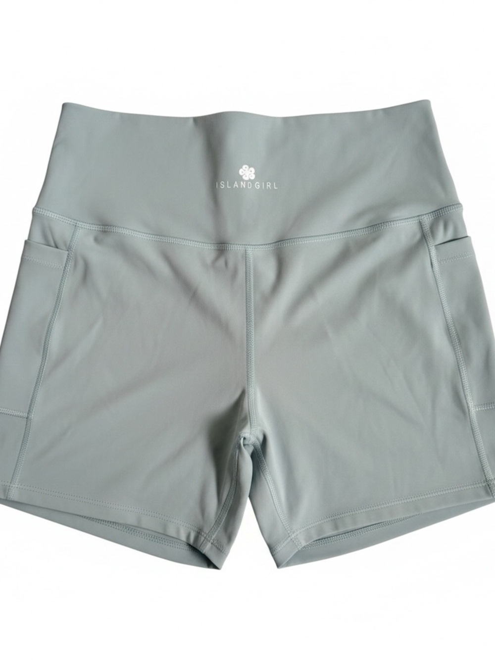 High-Waist Sage island girl shorts